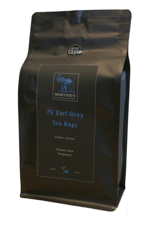 75 EARL GREY TEA BAGS INFUSED WITH NATURAL OIL OF BERGAMOT