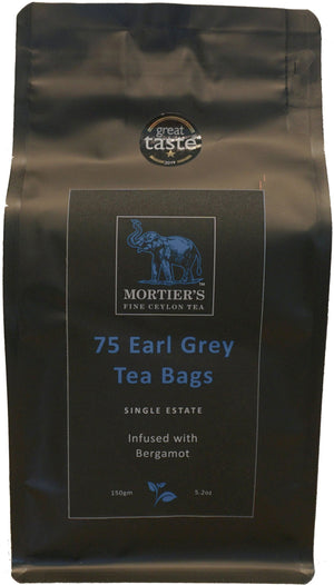 75 EARL GREY TEA BAGS INFUSED WITH NATURAL OIL OF BERGAMOT