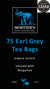 75 EARL GREY TEA BAGS INFUSED WITH NATURAL OIL OF BERGAMOT