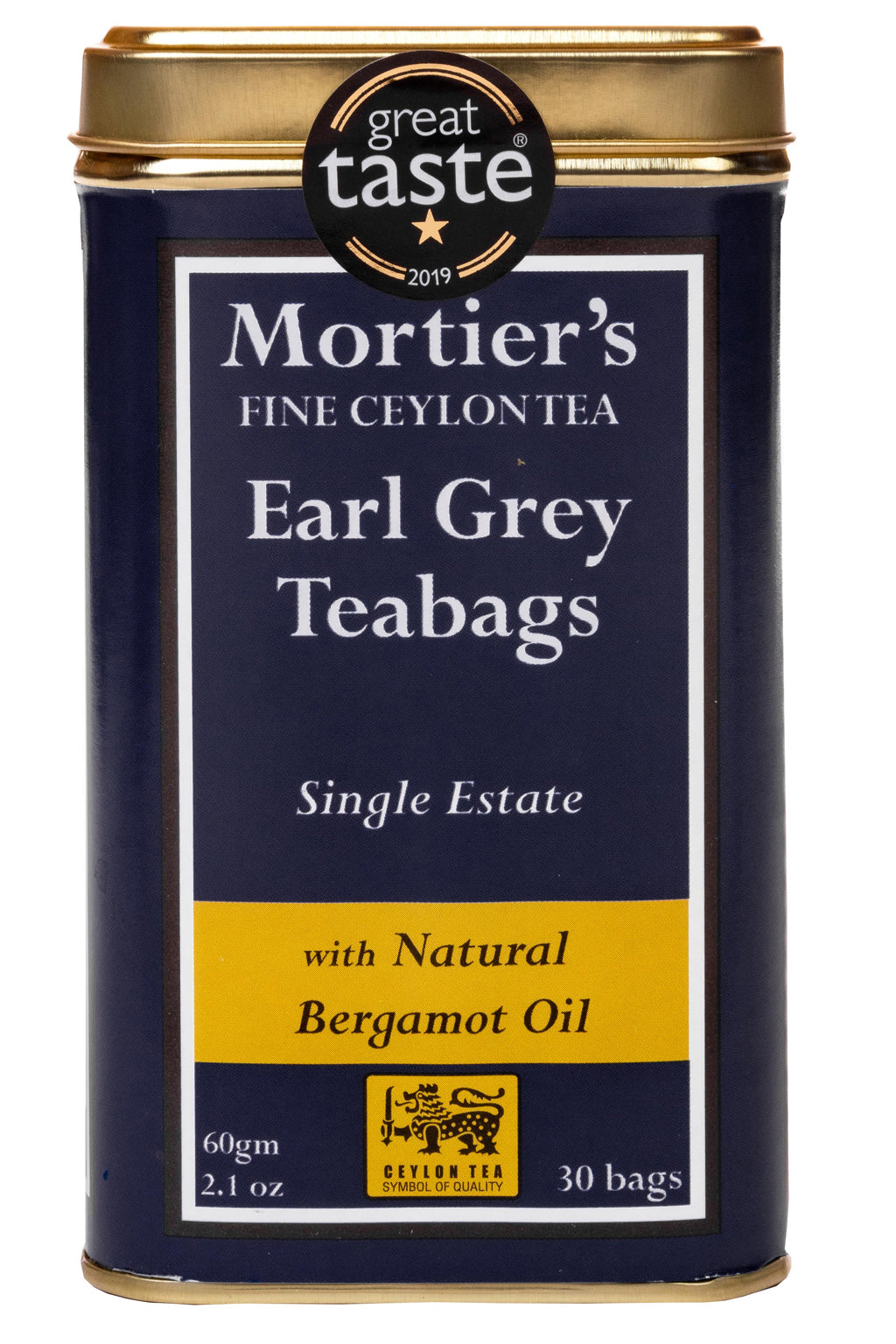GREAT TASTE AWARD  - TEA BAGS IN CADDY -  EARL GREY (30)
